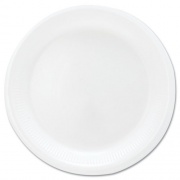 Dart Mediumweight Foam Dinnerware, Plates, 6" dia, White, 125/Pack (6PWQRPK)