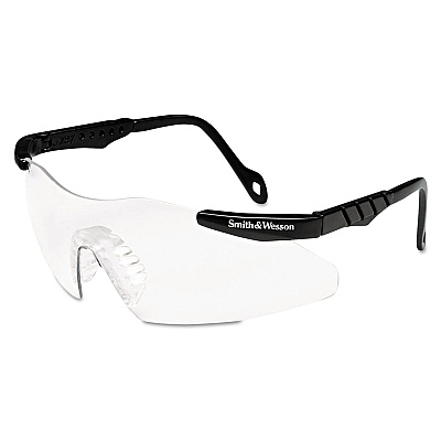 Smith & Wesson Magnum 3G Safety Eyewear, Black Frame, Clear Lens (SMW19799)