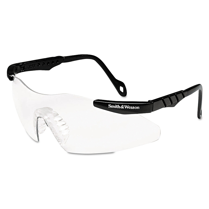 Smith & Wesson Magnum 3G Safety Eyewear, Black Frame, Clear Lens (SMW19799)