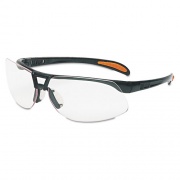 Honeywell Uvex Protege Safety Eyewear, Metallic Black Frame, Clear Lens (S4200)