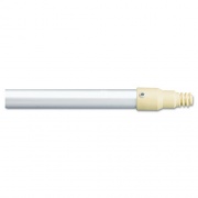 Rubbermaid Commercial Aluminum Threaded Plastic-Tip Broom/Sweep Handle, 1" dia x 57", Gray (6355GRA)