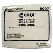 Chix Soft Cloths, 13 x 15, White, 40/Pack, 30 Packs/Carton (8007)