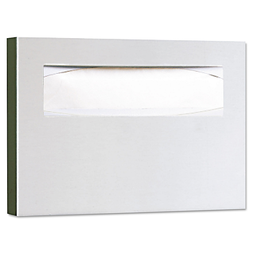 Bobrick Stainless Steel Toilet Seat Cover Dispenser, ClassicSeries, 15.75 x 2 x 11, Satin Finish (BOB221)