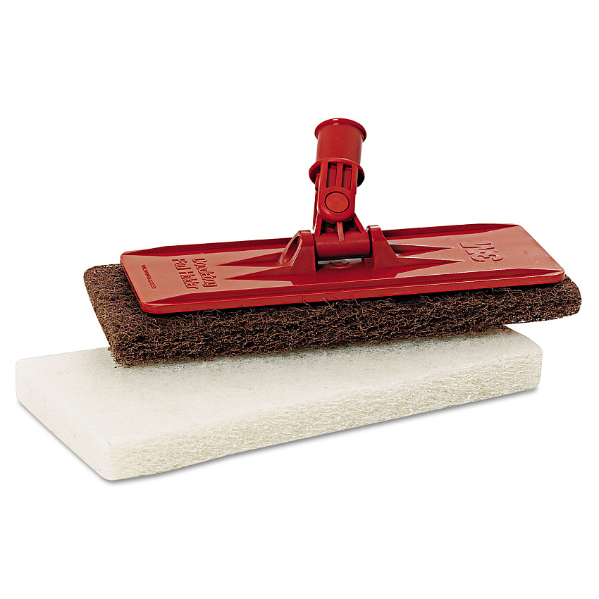 3M Doodlebug Threaded Pad Holder Kit, 4.63 x 10, Orange, 4/Carton (MMM08542)