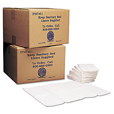 Koala Kare Baby Changing Station Sanitary Bed Liners, 13 x 19, White, 500/Carton (KKPKB15099)
