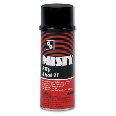 Misty Slip Shot II Multipurpose Spray Lubricant, 12 oz Aerosol Can, 12/Carton (1003073)