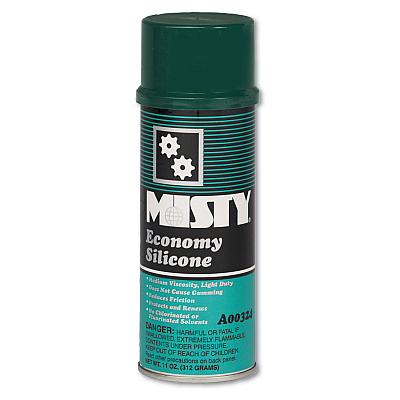 Misty Economy Silicone Spray Lubricant, 11 oz Aerosol Can, 12/Carton (AMR1002077)