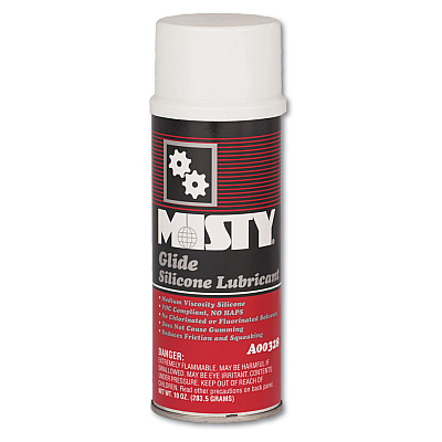 Misty Glide Silicone Lubricant, Unscented, 10 oz Aerosol Can, 12/Carton (AMR1033570)