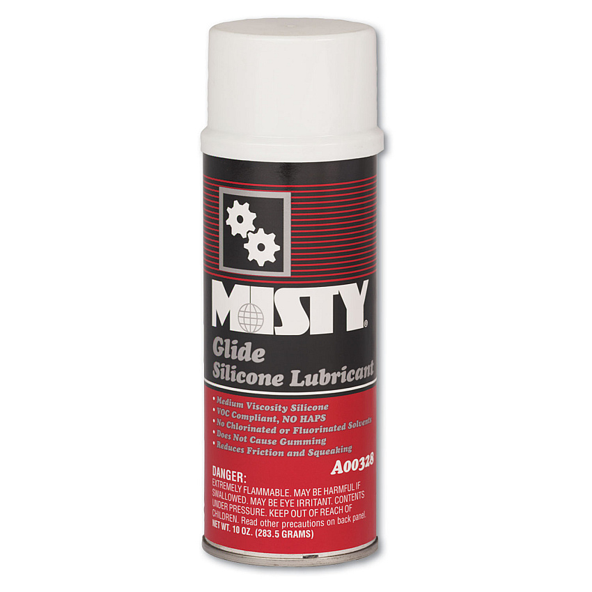 Misty Glide Silicone Lubricant, Unscented, 10 oz Aerosol Can, 12/Carton (AMR1033570)