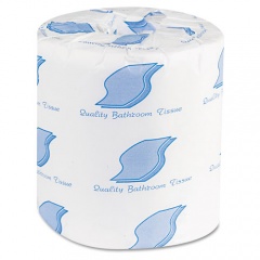 GEN Bath Tissue, Septic Safe, 2-Ply, White, 4.5 x 3.5, 500 Sheets/Roll, 96 Rolls/Carton