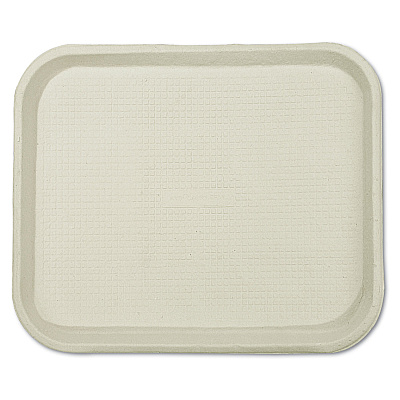 Chinet Savaday Molded Fiber Food Trays, 1-Compartment, 9 x 12 x 1, White, Paper, 250/Carton (HUH20802)