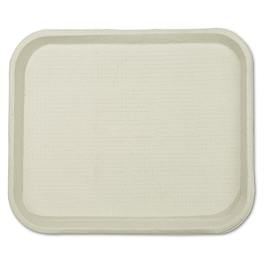 Chinet Savaday Molded Fiber Food Trays, 1-Compartment, 9 x 12 x 1, White, Paper, 250/Carton (HUH20802)