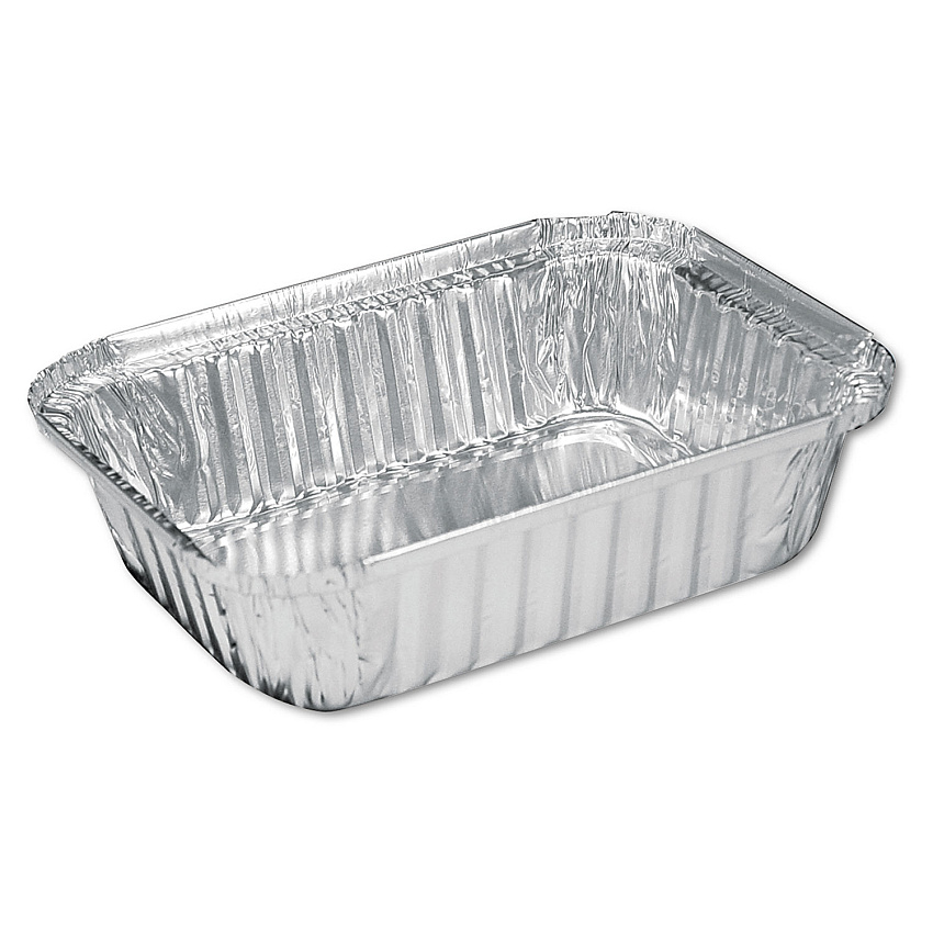 HFA Aluminum Oblong Pan, 1.5-lb Capacity, 5.13 x 7.06 x 1.69, Silver, 500/Carton (HFA206030)