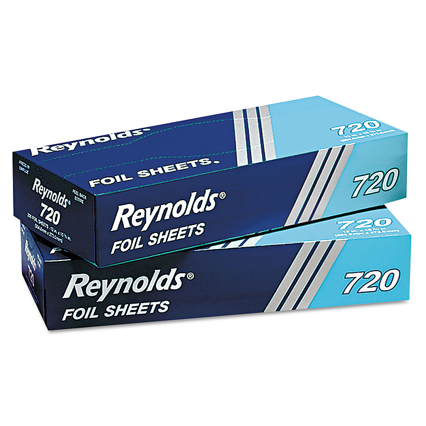Reynolds Wrap Pop-Up Interfolded Aluminum Foil Sheets, 10.75 x 12, 200 Sheets/Box, 12 Boxes/Carton (RFP720)
