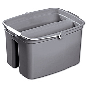 Rubbermaid Commercial Double Utility Pail, 17 qt, Plastic, Gray (RCP2617GRA)
