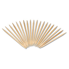 AmerCareRoyal Round Wood Toothpicks, 2.5", Natural, 800/Box, 24 Boxes/Case, 5 Cases/Carton, 96,000 Toothpicks/Carton (RPPR820)