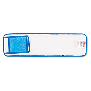 Rubbermaid Commercial Microfiber Wet Room Pads, 24 in. Long, Split Nylon/Polyester Blend, Blue (RCPQ411BLU)