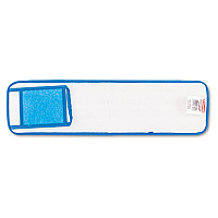Rubbermaid Commercial Microfiber Wet Room Pads, 24 in. Long, Split Nylon/Polyester Blend, Blue (RCPQ411BLU)
