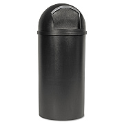 Rubbermaid Commercial Marshal Classic Container, 15 gal, Plastic, Brown (RCP816088BRO)
