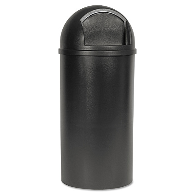 Rubbermaid Commercial Marshal Classic Container, 15 gal, Plastic, Brown (RCP816088BRO)