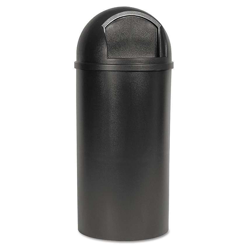 Rubbermaid Commercial Marshal Classic Container, 15 gal, Plastic, Brown (RCP816088BRO)