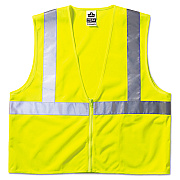 ergodyne GloWear 8210Z Class 2 Economy Vest, Polyester Mesh, Large to X-Large, Lime (EGO21055)