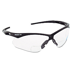 KleenGuard V60 Nemesis Rx Reader Safety Glasses, Black Frame, Clear Lens, +1.0 Diopter Strength (KCC28618)