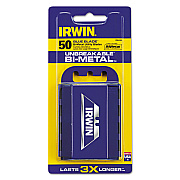 IRWIN Utility Knife Bi-Metal Traditional Replacement Blades, 50/Pack (IRW2084300)