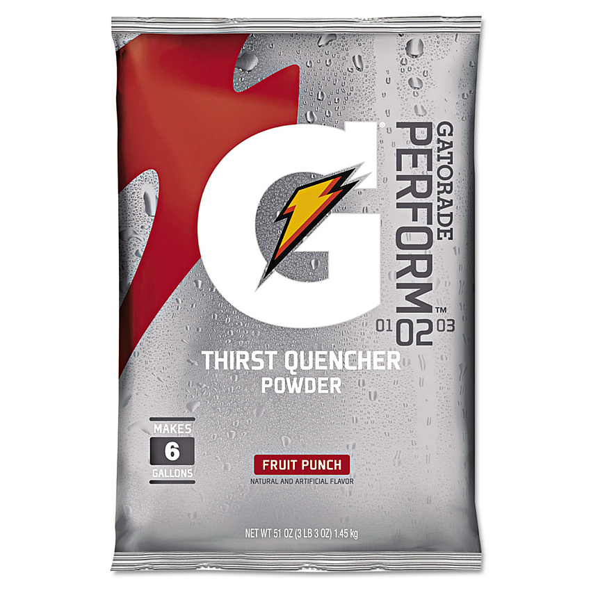 Gatorade Original Powdered Drink Mix, Fruit Punch, 51oz Packet, 14/Carton (GTD33690)
