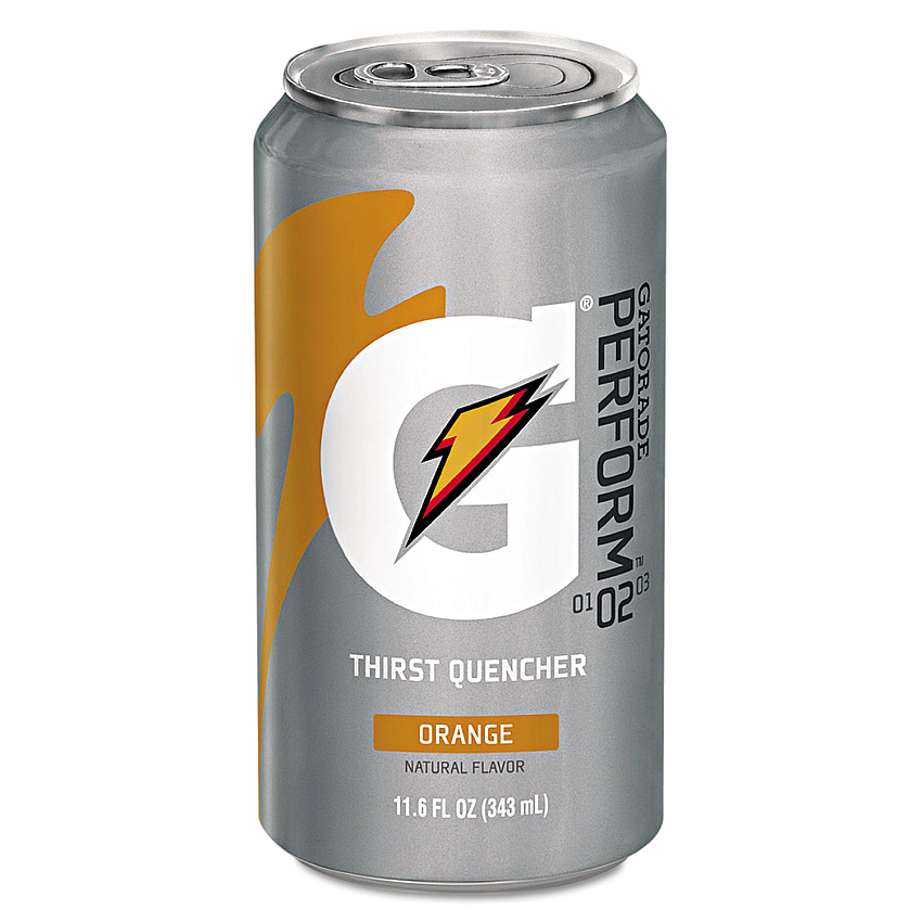 Gatorade Thirst Quencher Can, Orange, 11.6oz Can, 24/Carton (GTD00902)