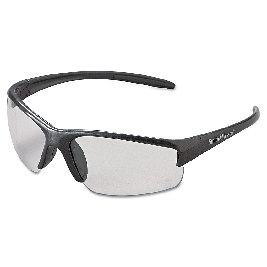 KleenGuard Equalizer Safety Glasses, Gunmetal Frame, Clear Anti-Fog Lens (KCC21296)