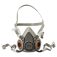 3M Half Facepiece Respirator 6000 Series, Reusable, Medium (MMM6200)