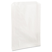 Bagcraft Grease-Resistant Single-Serve Bags, 6.5" x 8", White, 2,000/Carton (300422)