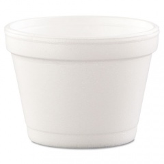 Dart Bowl Containers, 4 oz, White, Foam, 1,000/Carton (4J6)
