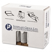 Inteplast Group Low-Density Commercial Can Liners, 30 gal, 0.58 mil, 30" x 36", Clear, 25 Bags/Roll, 10 Rolls/Carton (SL3036HVN)