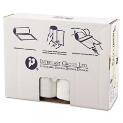Inteplast Group High-Density Interleaved Commercial Can Liners, 60 gal, 17 microns, 43" x 48", Clear, 200/Carton (S434817N)