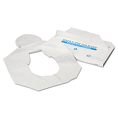 HOSPECO Health Gards Toilet Seat Covers, Half-Fold, 14.25 x 16.5, White, 250/Pack, 4 Packs/Carton (HOSHG1000)