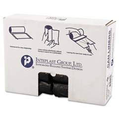 Inteplast Group High-Density Commercial Can Liners, 16 gal, 6 microns, 24" x 33", Black, 50 Bags/Roll, 20 Rolls/Carton (S243306K)