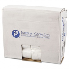 Inteplast Group High-Density Commercial Can Liners, 16 gal, 6 microns, 24" x 33", Natural, 50 Bags/Roll, 20 Rolls/Carton (EC243306N)
