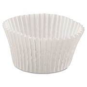 Hoffmaster Fluted Bake Cups, 4.5 Diameter x 1.25 h, White, Paper, 500/Pack, 20 Packs/Carton (HFM610032)