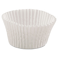 Hoffmaster Fluted Bake Cups, 4.5 Diameter x 1.25 h, White, Paper, 500/Pack, 20 Packs/Carton (HFM610032)