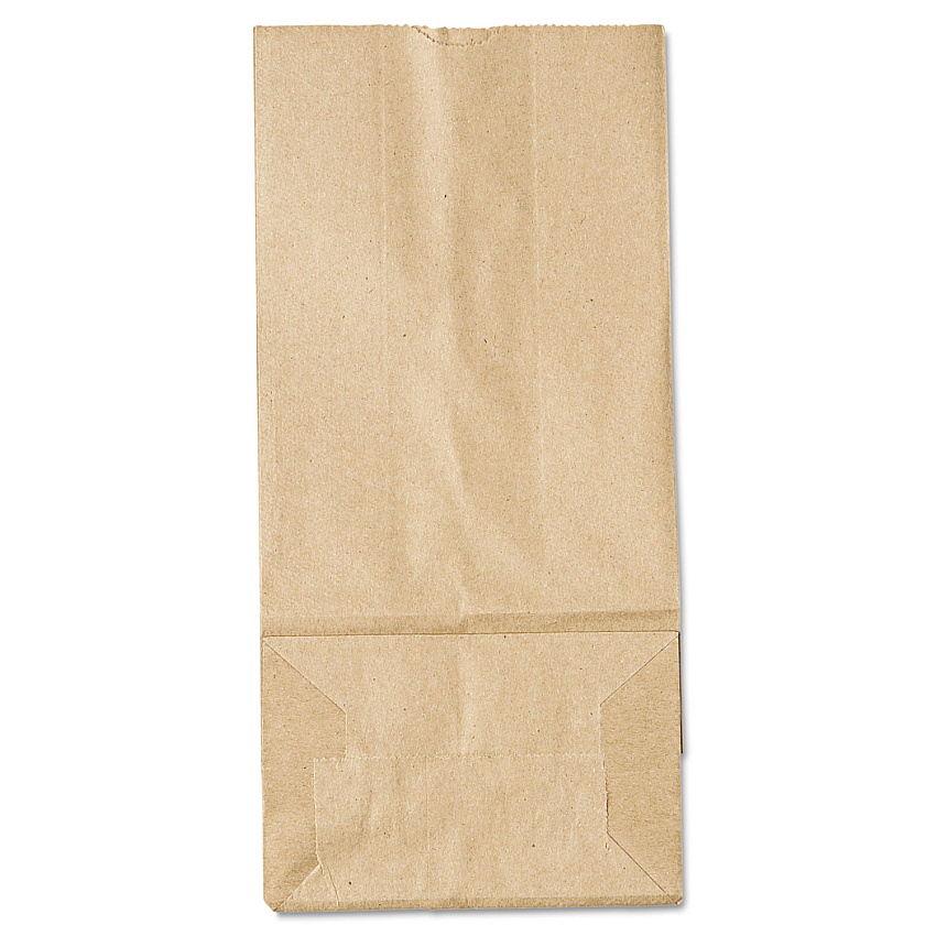General Grocery Paper Bags, #5 Size, 5.25" x 3.44" x 10.94", Natural, 500/Bundle (BAGGK5500)