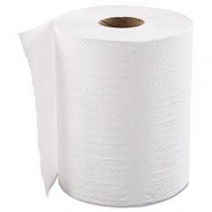 GEN Hardwound Roll Towels, 1-Ply, 8" x 600 ft, White, 12 Rolls/Carton (HWTWHI)