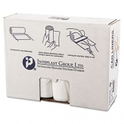 Inteplast Group High-Density Interleaved Commercial Can Liners, 45 gal, 16 microns, 40" x 48", Clear, 25 Bags/Roll, 10 Rolls/Carton (S404816N)