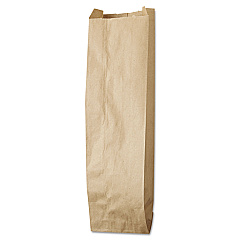 General Liquor-Takeout Quart-Sized Paper Bags, 4.25" x 2.5" x 16", Natural, 500/Bundle (BAGLQQUART500)