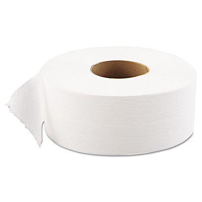 GEN JRT Jumbo Bath Tissue, Septic Safe, 1-Ply, White, 3.3 x 1,200 ft, 12 Rolls/Carton (GEN1511)