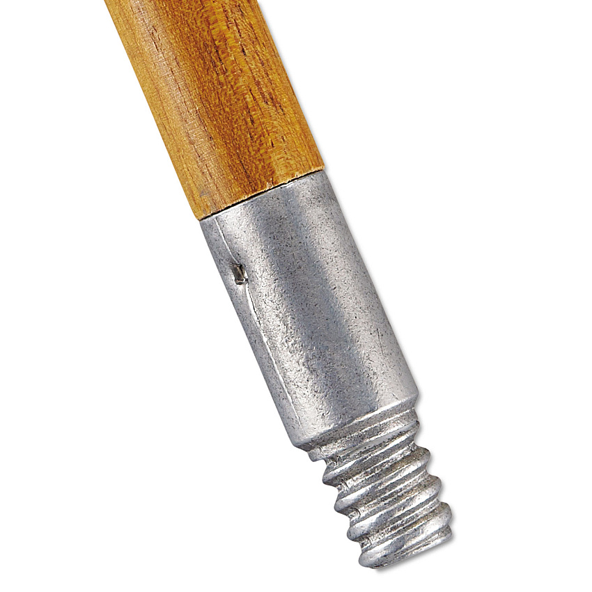 Rubbermaid Commercial Lacquered-Wood Threaded-Tip Broom/Sweep Handle, 0.94" dia x 60", Natural (RCP6364)