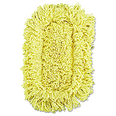 Rubbermaid Commercial Trapper Looped-End Dust Mop Head, 12 x 5, Yellow, 12/Carton (RCPJ15112CT)