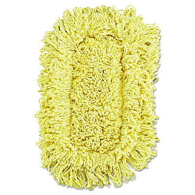 Rubbermaid Commercial Trapper Looped-End Dust Mop Head, 12 x 5, Yellow, 12/Carton (RCPJ15112CT)
