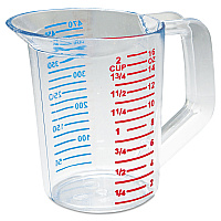 Rubbermaid Commercial Bouncer Measuring Cup, 16 oz, Clear (RCP3215CLE)